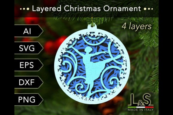 Ballerina Dancer Christmas Ornament