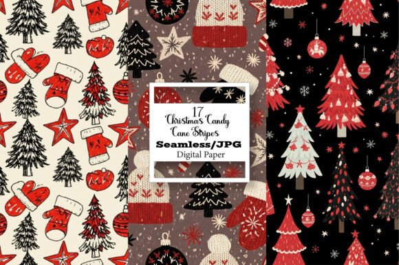 Candy Cane Stripes: Your Ultimate Holiday Digital Pattern for Creative Projects