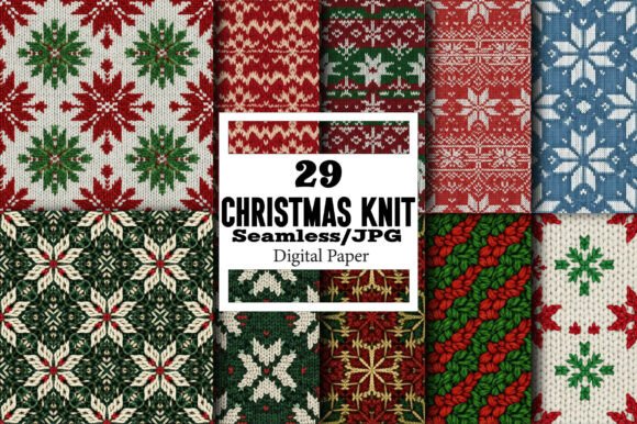 Christmas Knit Seamless Pattern: A Versatile Design for Your Creative Projects
