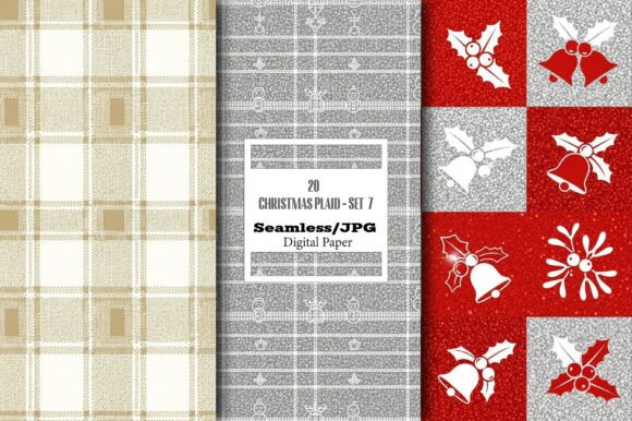 Christmas Plaid Seamless Pattern - Set 7: A Versatile Design for All Your Creative Projects
