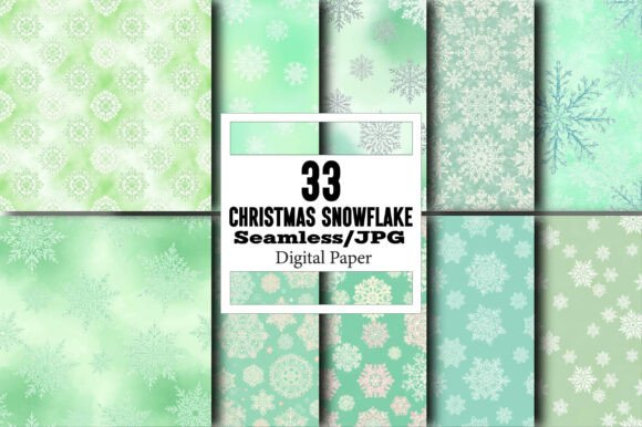 Christmas Snowflake Digital Papers: A Versatile and Creative Design Solution