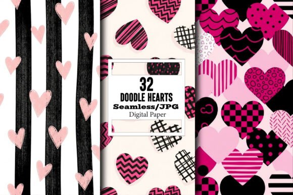 Doodle Hearts Seamless Pattern: Your Creative Toolkit for Countless Projects