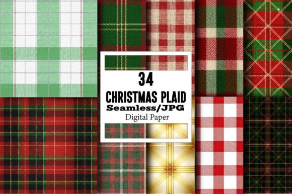 Embrace the Versatility of Christmas Plaid Digital Papers in Your Creative Projects