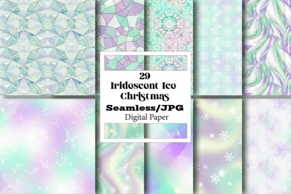 Explore the Magic of Iridescent Ice Christmas Papers