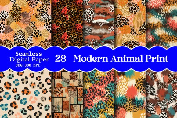 Exploring the Modern Animal Print Seamless Pattern Set: A Versatile Design Solution