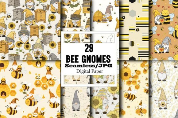 Exploring the Versatility of Bee Gnomes Seamless Patterns