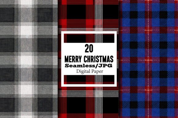 Merry Christmas Plaid Pattern – Set 15: Your Festive Toolkit