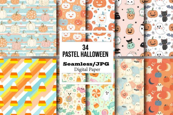 Pastel Halloween Digital Paper Pack: A Versatile and Creative Resource
