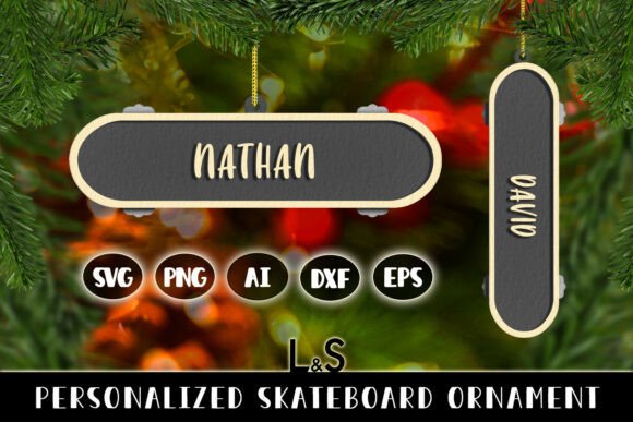Personalized Skateboard Ornament: A Unique Twist for Your Christmas Tree
