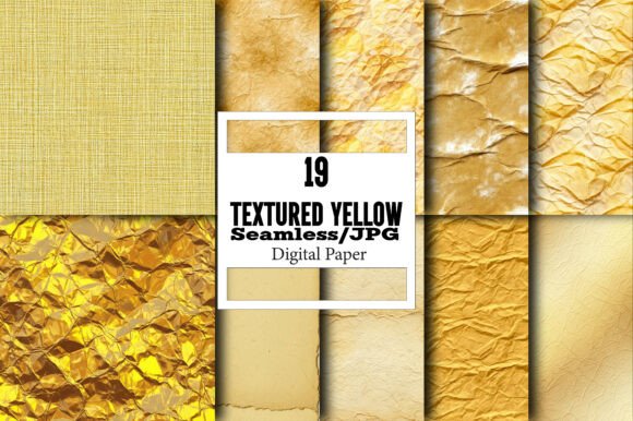 Textured Yellow Paper Set - Seamless
