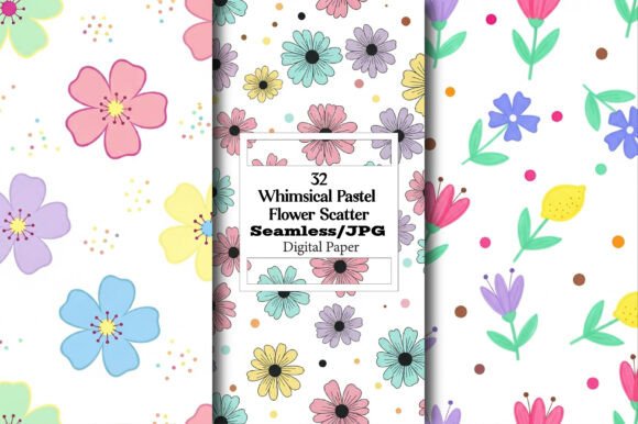 The Practical Magic of a Whimsical Pastel Flower Scatter Pattern