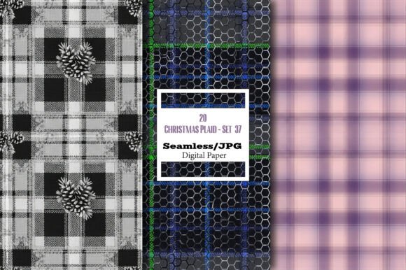 Unleashing Creativity with Christmas Plaid Seamless Papers – Set 37