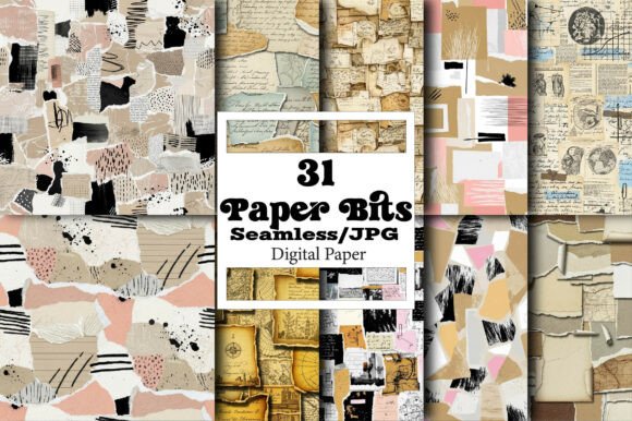 Unlocking Creativity with Paper Bits Seamless Digital Pattern: A Versatile Tool for Modern Designers