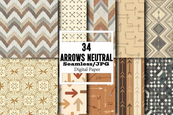 Unlocking Creativity with Seamless Arrows Neutral Digital Papers
