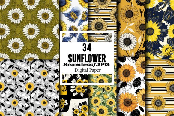 Unlocking Creativity with Sunflower Seamless Digital Paper