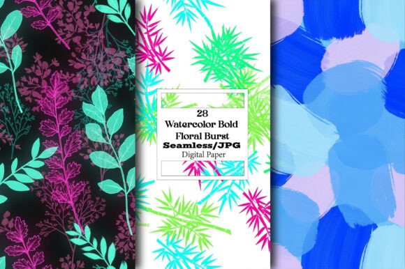 Unlocking Creativity with Watercolor Bold Floral Burst Pattern
